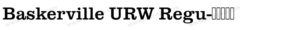 Baskerville URW Regu字体转换